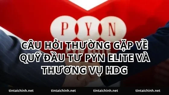Câu hỏi thường gặp về quỹ đầu tư Pyn Elite và thương vụ HDG