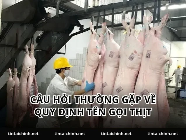Câu hỏi thường gặp về quy định tên gọi thịt