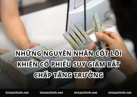 Những nguyên nhân cốt lõi khiến cổ phiếu suy giảm bất chấp tăng trưởng