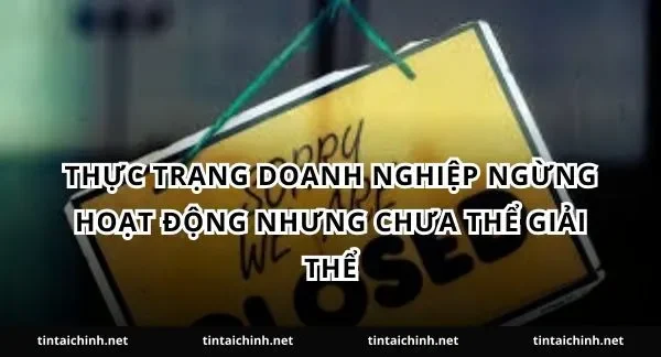 Thực trạng doanh nghiệp ngừng hoạt động nhưng chưa thể giải thể